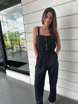 Button Down Jumpsuit